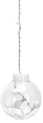 Aigostar - Ghirlandă LED de exterior pentru Crăciun, 120 LED, 6 W, 230 V, 8 moduri, 3 x 0,6 m, IP44, alb cald + telecomandă