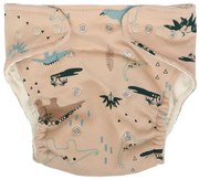 Mamatti Set scutece pânză EKO - chiloți + 2 x scutec, Dinosaur, mărimea. 3-8 kg, cremă 5-14 kg