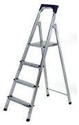 Scara Pliabila Dubla cu Platforma HouseXL™, Plianta, Metalica, Design Special Anti-Alunecare, 3+1 Trepte
