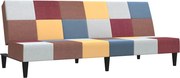 vidaXL Canapea extensibilă cu 2 locuri, material textil