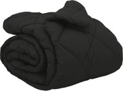 vidaXL Duvet de iarnă Negru 200 x 200 cm Microfibră