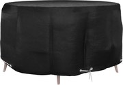 vidaXL Husă mobilier de grădină, 10 ocheți, rotund, Ø230x90 cm