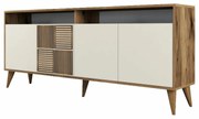 Dulap Milan 2 Walnut and Cream
