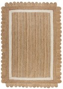 Covor în culoare naturală/fildeș țesut manual din iută 120x170 cm Grace White – Flair Rugs