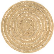 vidaXL Covor manual din iută împletită, 210 cm