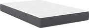 vidaXL Saltea de pat cu saltea Gri 120 x 190 cm țesătură