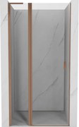 Mexen Mist L uși de duș basculante 110 cm, transparent, cupru periat - 8A4L-110-000-65-00