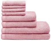 Prosoape de baie roz 8 buc. din bumbac cu uscare rapidă/din frotir Quick Dry – Catherine Lansfield