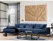 Canapea Tip Coltar cu Spatar Reglabil Frido Left (Chl+3R) - Navy Blue