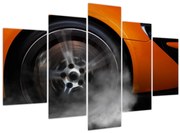 Tablou - Mașină sport portocalie (150x105 cm)