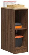 vidaXL Dulap depozitare garaj stejar maro 30x51x85 cm