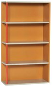 Bibliotecă de perete portocalie din lemn masiv de frasin 60x109 cm Apollo – Hübsch