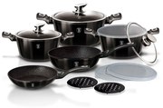 Set oale marmorate 13 piese Shiny Black Berlinger Haus BH 7032