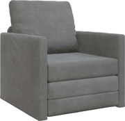 vidaXL Pat canapea 60cm Gri închis Catifea