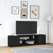 vidaXL Dulap TV Stejar Negru 188,5x41x50 cm Lemn prelucrat