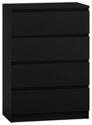 Baltrum M4, dulap cu sertare, negru