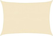 vidaXL Pânză parasolar, crem, 3,5 x 4,5 m, HDPE, 160 g/m²