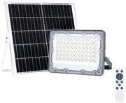 Proiector LED cu panou solar FOCUS 60W/10000 mAh 3,2V 6000K IP65 + telecomandă