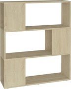 vidaXL Bibliotecă/Separator cameră, stejar sonoma, 80x24x94 cm, PAL