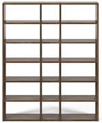 Bibliotecă TemaHome Pombal, lățime 182 cm, maro închis