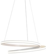 Lampă modernă suspendată albă 74 cm incluzând LED reglabil - Rowan