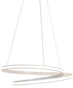 Lampă suspendată modernă albă 74 cm cu LED reglabil - Rowan