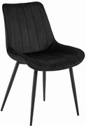 Scaun Bucatarie/Dining Kliss Negru Catifea