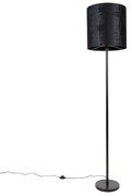 Lampă de podea modernă abajur negru negru 40 cm - Simplo