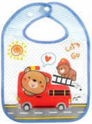 BocioLand Ursuleț baveta de plastic Pompier, albastru