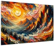 Tablou - Munte acoperit de soare (90x60 cm)
