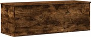 vidaXL Cutie de depozitare, stejar fumuriu, 102x35x35cm lemn prelucrat