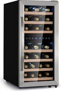 Klarstein Vinamour 33 Duo, frigider pentru vin, 2 zone, 89 l / 33 sticle, 5-18 °C, control tactil