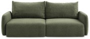 Canapea verde extensibilă/cu spațiu de depozitare 238 cm Kalena – Makamii