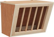 vidaXL Hrănitor pentru fân de iepuri, 25x18,5x20,5 cm, lemn masiv brad
