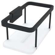 Raft de perete de duș NIMCO Ki-14015-B-90 KIBO negru mat/alb