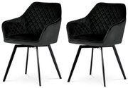 Set de scaune de sufragerie DCH-425 BK4, 2 buc.
