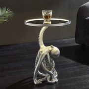 Masuta cu iluminat WILDLIFE OCTOPUS 55cm argintiu