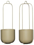 Ghivece decorative 2 buc. din metal de agățat / de perete ø 16 cm Lotus – Hübsch