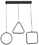 Lustra Geomora LED 60W Negru 70x10x100 cm