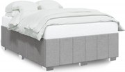 vidaXL Cadru de pat fără saltea, gri deschis, 160x200 cm, textil