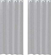 vidaXL Cortină din Voile 2 pcs Gri închis 225 x 140 cm Poliester