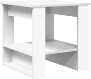 vidaXL Masă de cafea Alb 51 x 50 x 50 cm Lemn compozit