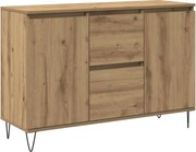 vidaXL Servantă, stejar artizanal, 101,5x35x70 cm, lemn prelucrat
