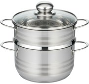 Elo 22718 Oală cu abur din oțel inoxidabilBrillant 18 cm, 1,6/2,4 l, 18 cm