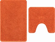 vidaXL Set de mochete anti-derapante pentru baie 2 pcs Portocaliu PP