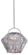 Lampă de masă boemă gri, cu LED, cu 3 trepte de intensitate luminoasă, IP54, reîncărcabilă solar - Duco