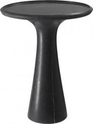 Masuta auxiliara design LUX din marmura neagra Pompano low 114330 HZ