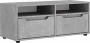 vidaXL Dulap TV "VISNES" Beton Gri 100x40x38 cm Lemn prelucrat
