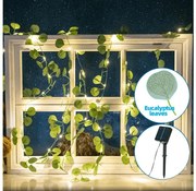 Instalație LED solară Aigostar 100xLED/12m IP65 alb cald eucalipt