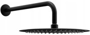 Mexen Slim sistem de duș 30 cm cu braț de duș, negru - 79230211-70